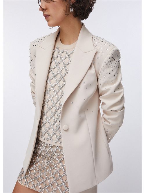 Blazer slim fit con ricami gioiello LIU JO | PA6005T2527/X0753